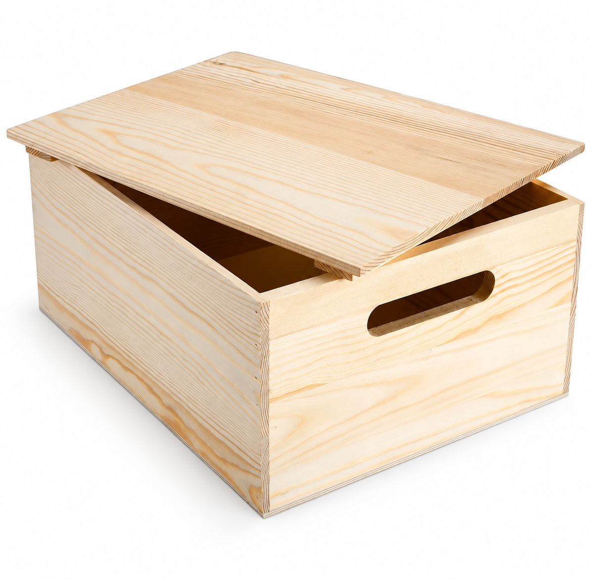Unfinished Wooden Storage Box