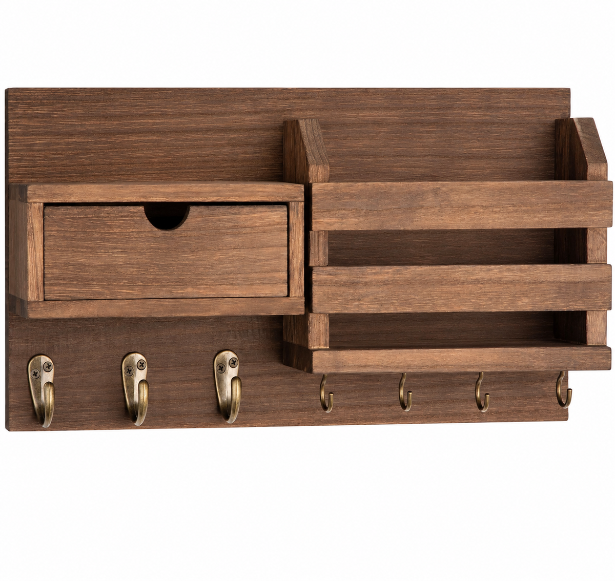 Wall Mail Organizer with Drawer