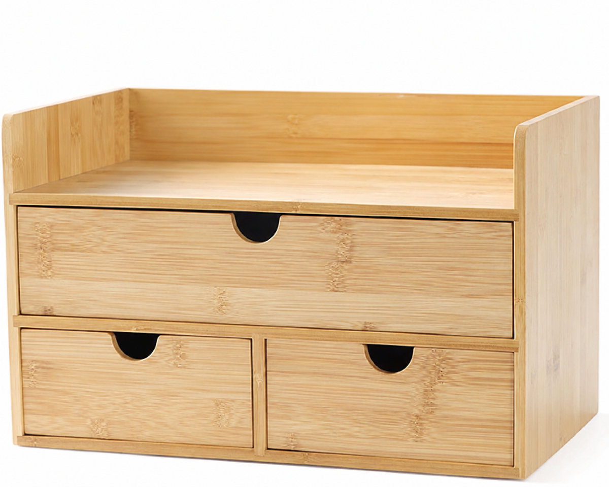 Bamboo Desktop Drawer Organizer