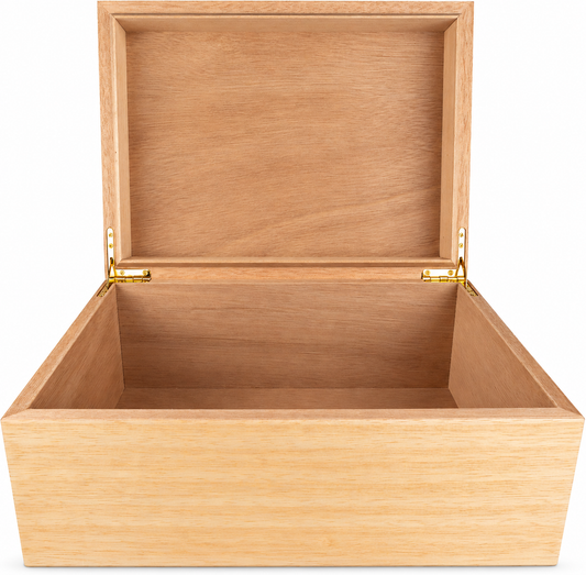 Wooden Hinged Storage Box