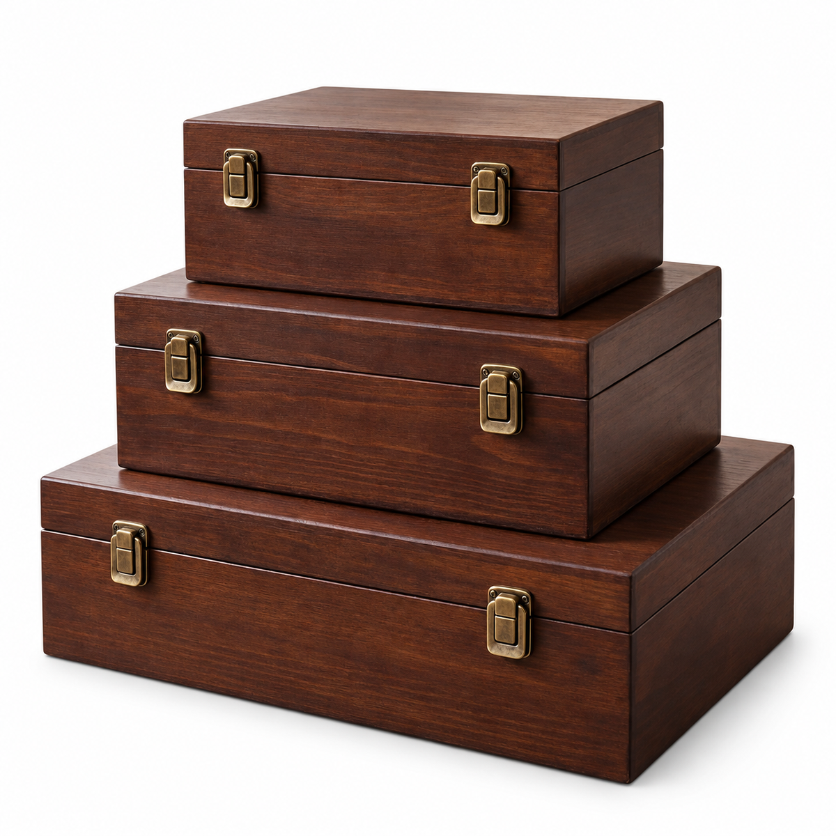 Wooden Storage Boxes with Lids