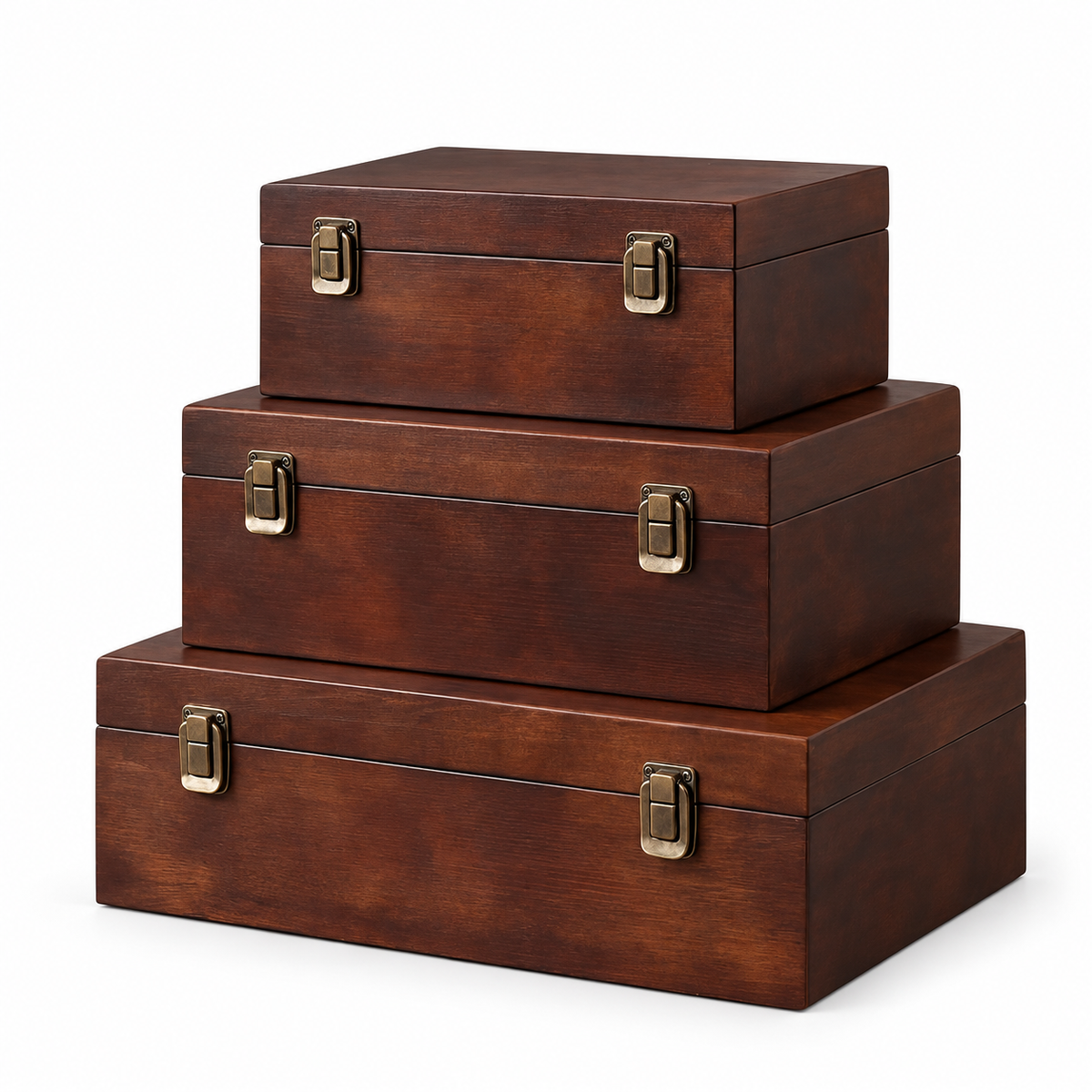 Wooden Storage Boxes with Lids